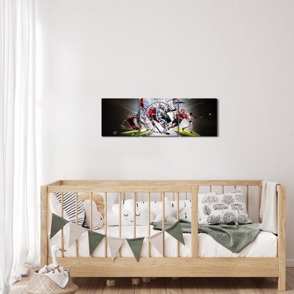 Kép - Sportolók (órával) (90x30 cm)