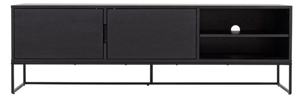 Lipp fekete TV-állvány, 176 x 57 cm - Tenzo