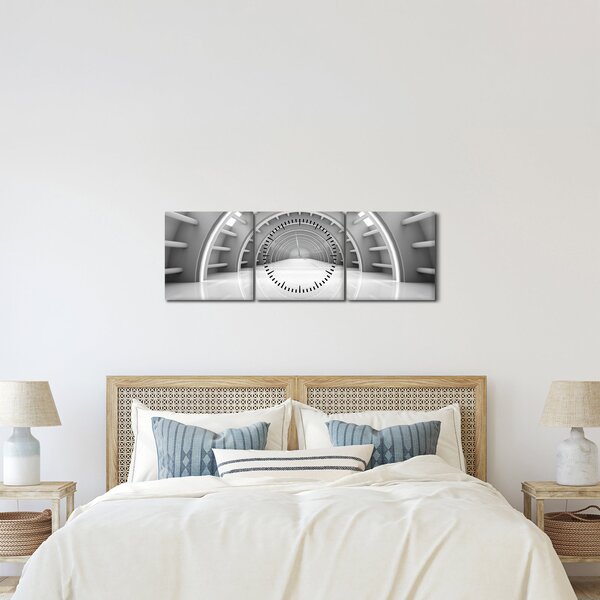 Kép - 3D átmenet (órával) (90x30 cm)