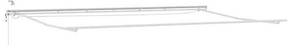 Napernyő keret LED -es lámpákkal Fehér 600 × 300 cm Alumínium