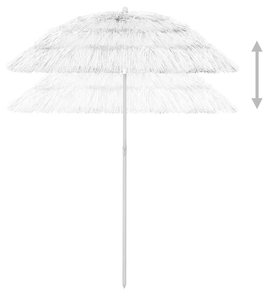 Fehér hawaii stílusú strandnapernyő 180 cm