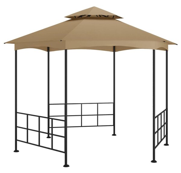 Tópszínű pavilon oldalfalakkal 3,1 x 2,7 m