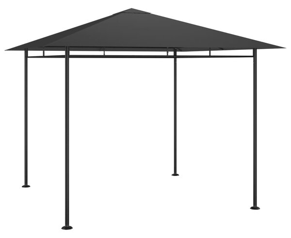 Antracitszürke pavilon 3 x 3 x 2,7 m 180 g/m²