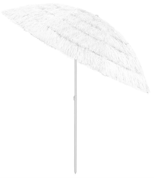 Fehér hawaii stílusú strandnapernyő 240 cm