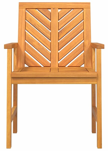 Étkezőszék 8 pcs Természetes 62,5 x 59 x 89 cm Tömör Akácfa