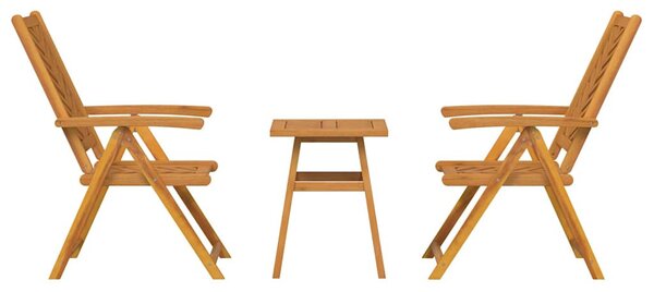 Kert étkező szett 3 pcs Barna Tömör Akácfa