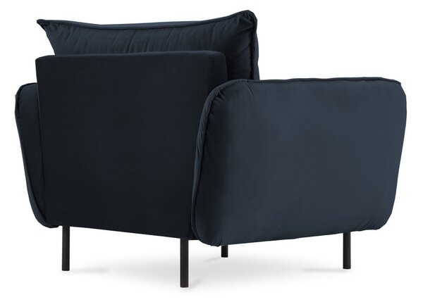 Sötétkék bársony fotel Vienna – Cosmopolitan Design