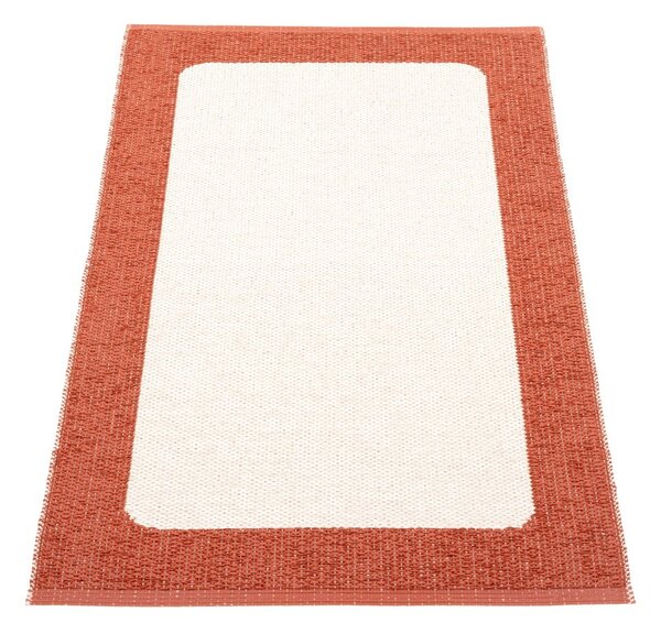 Téglavörös-krémszínű kültéri-beltéri szőnyeg 70x120 cm Ilda Brick – Pappelina