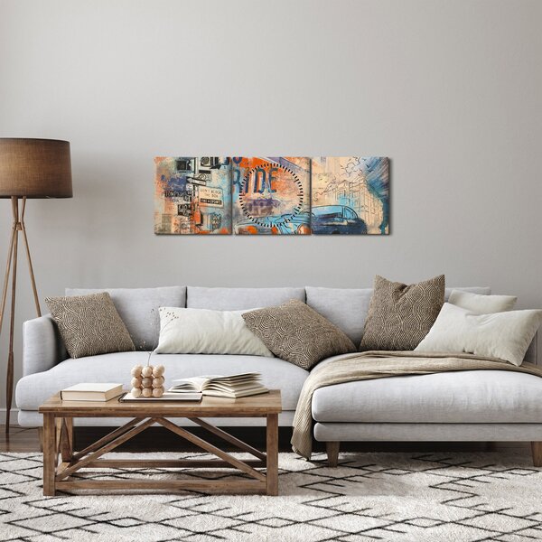 Kép - lovaglásra született (órával) (90x30 cm)