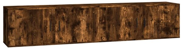 2 db füstös tölgy színű fali TV-szekrény 100 x 34,5 x 40 cm