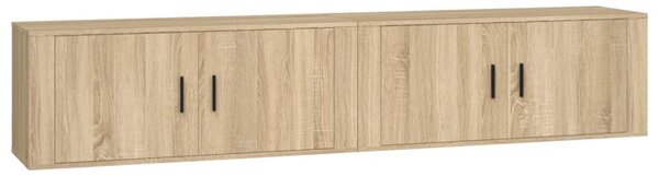 2 db sonoma tölgy színű fali TV-szekrény 100 x 34,5 x 40 cm