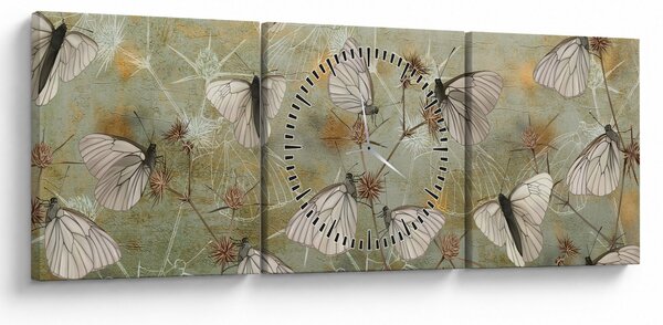 Kép - szüret lepkék (órával) (90x30 cm)