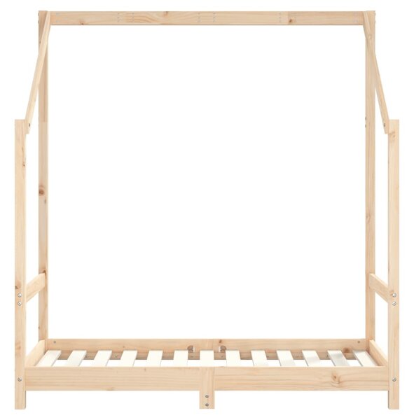 Tömör fenyőfa gyerekágykeret 70 x 140 cm