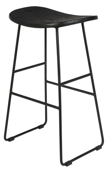 Fekete bárszék szett 2 db-os (ülésmagasság 62 cm) Tangle – White Label