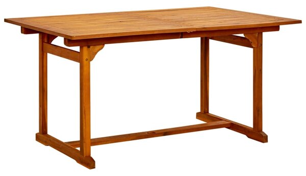 Tömör akácfa kerti étkezőasztal (150-200) x 100 x 75 cm