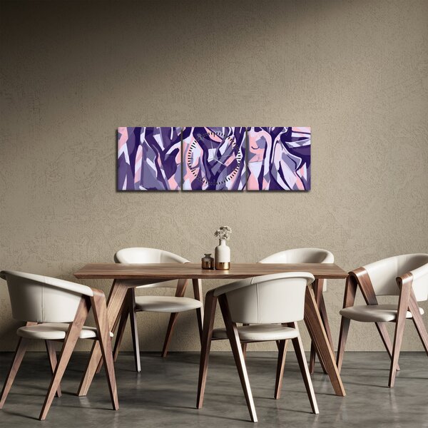 Kép - absztrakt nők (órával) (90x30 cm)