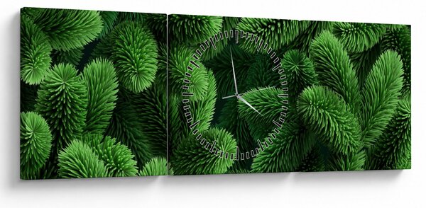 Kép - Tűlevelű gallyak (órával) (90x30 cm)