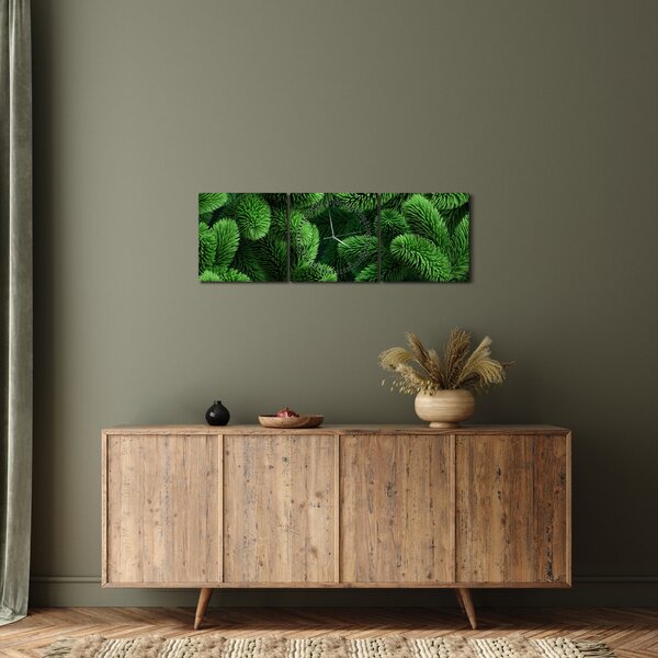 Kép - Tűlevelű gallyak (órával) (90x30 cm)