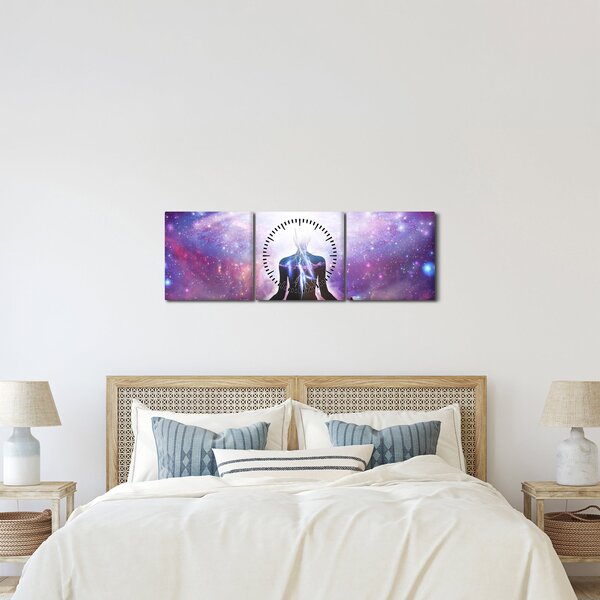 Kép - Kapcsolat az univerzummal (órával) (90x30 cm)