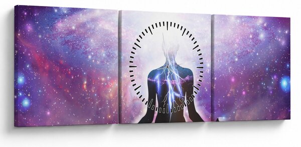 Kép - Kapcsolat az univerzummal (órával) (90x30 cm)