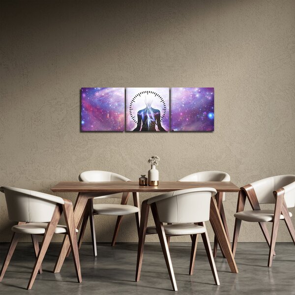Kép - Kapcsolat az univerzummal (órával) (90x30 cm)