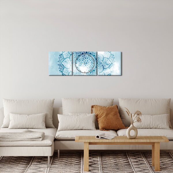 Kép - mennyei mandala (órával) (90x30 cm)