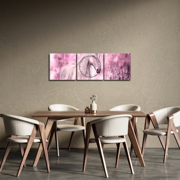 Kép - Festett ló (órával) (90x30 cm)