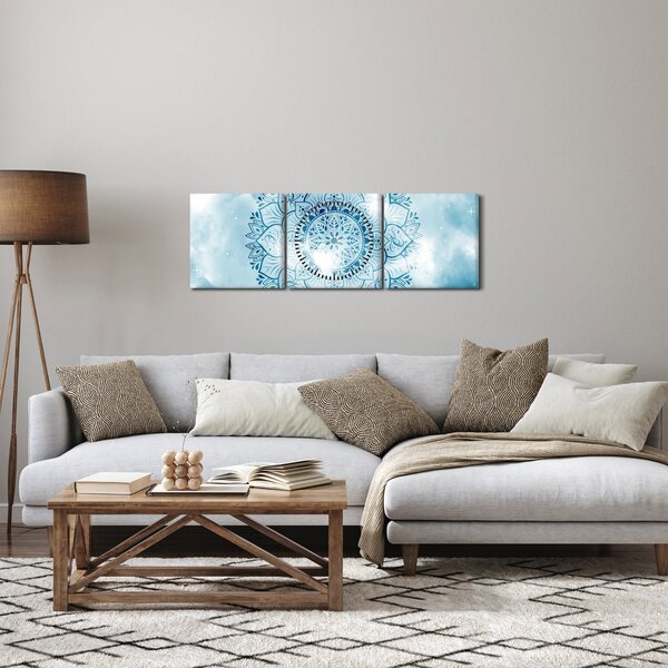 Kép - mennyei mandala (órával) (90x30 cm)