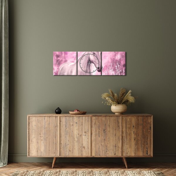 Kép - Festett ló (órával) (90x30 cm)