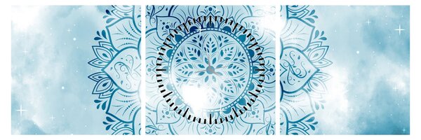 Kép - mennyei mandala (órával) (90x30 cm)