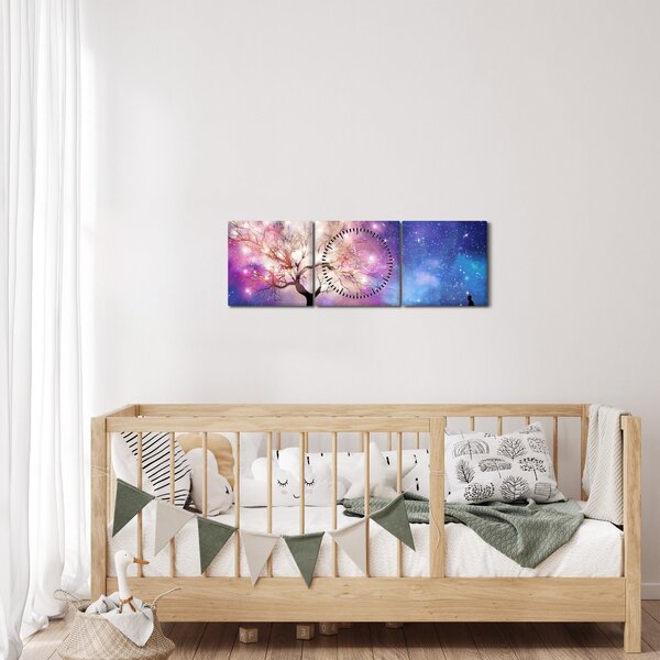 Kép - Űrfa (órával) (90x30 cm)