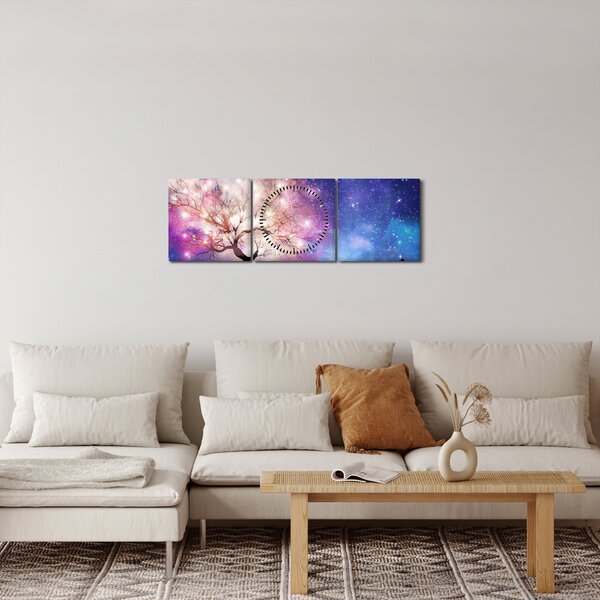 Kép - Űrfa (órával) (90x30 cm)
