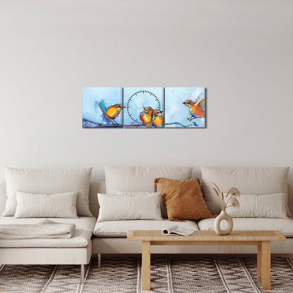 Kép - A természet ébredése (órával) (90x30 cm)