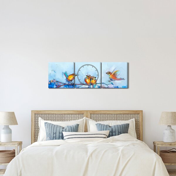 Kép - A természet ébredése (órával) (90x30 cm)