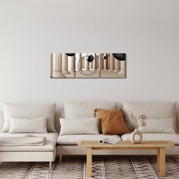Kép - Golyó az oszlopok között (órával) (90x30 cm)