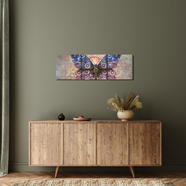 Kép - Steampunk pillangó (órával) (90x30 cm)