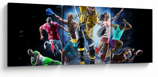 Kép - sport (órával) (90x30 cm)