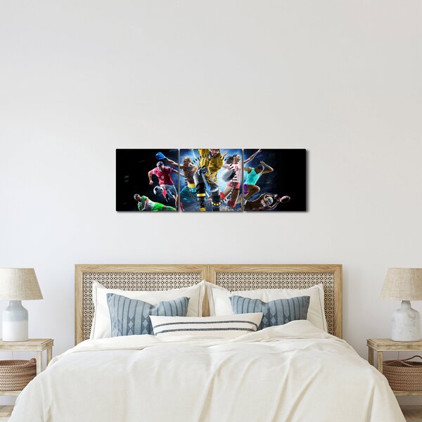 Kép - sport (órával) (90x30 cm)