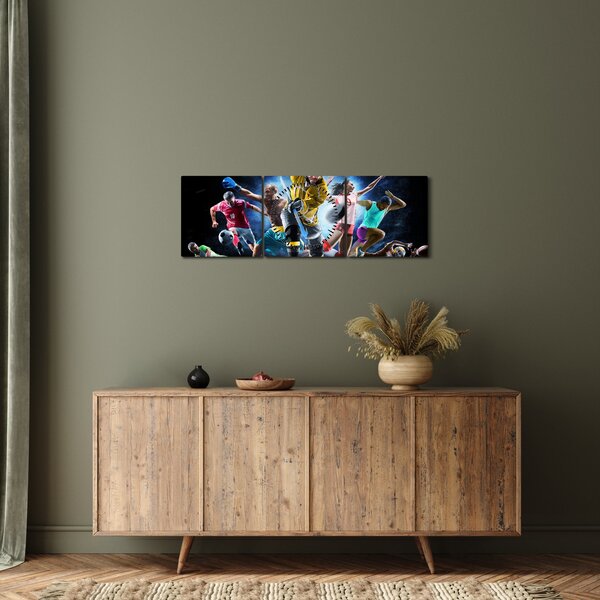 Kép - sport (órával) (90x30 cm)