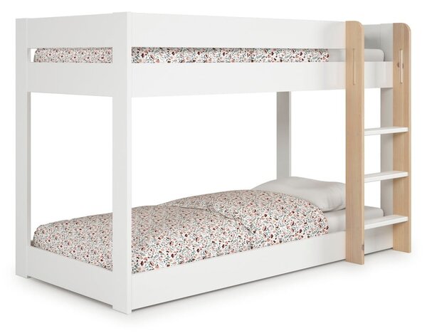 Fehér emeletes gyerekágy 90x190 cm Angel – Marckeric