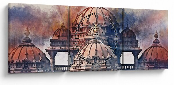 Kép - Akshardham, New Delhi, India (órával) (90x30 cm)