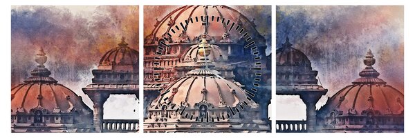 Kép - Akshardham, New Delhi, India (órával) (90x30 cm)