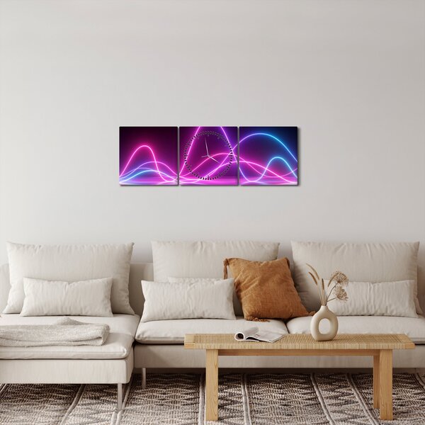 Kép - Impulzus (órával) (90x30 cm)