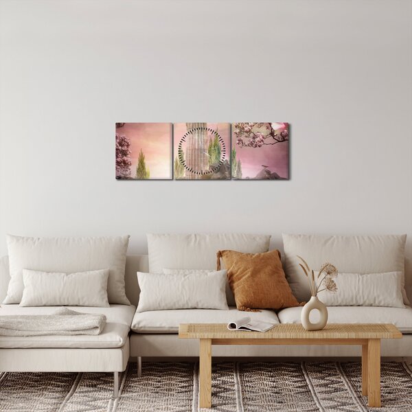 Kép - Az álmok birodalma (órával) (90x30 cm)