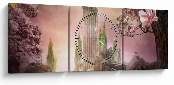 Kép - Az álmok birodalma (órával) (90x30 cm)