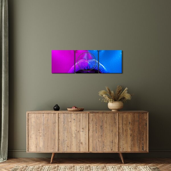 Színes tollak képe (órával) (90x30 cm)
