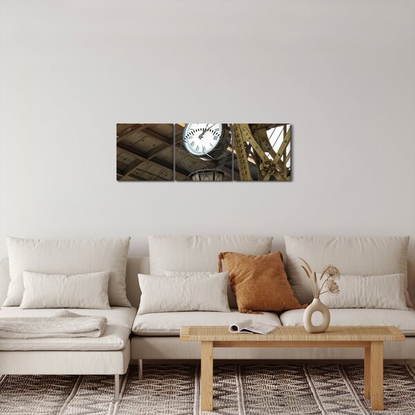 Kép - Állomásóra (órával) (90x30 cm)