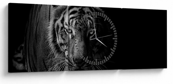 Egy vadtigris képe (órával) (90x30 cm)