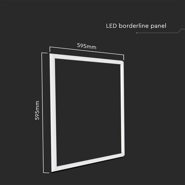 V-TAC 48W süllyeszthető élvilágítású LED panel, állítható színhőmérséklettel - SKU 10336