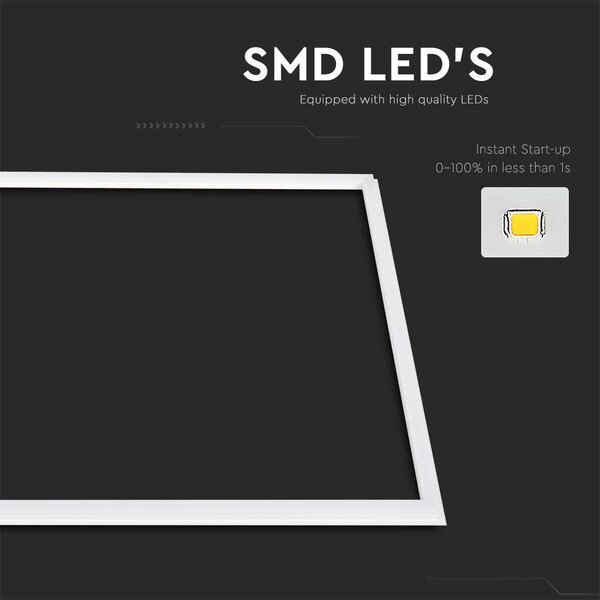 V-TAC 48W süllyeszthető élvilágítású LED panel, állítható színhőmérséklettel - SKU 10336
